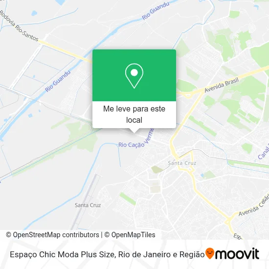 Espaço Chic Moda Plus Size mapa