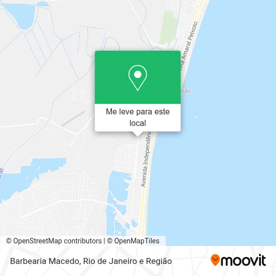 Barbearia Macedo mapa