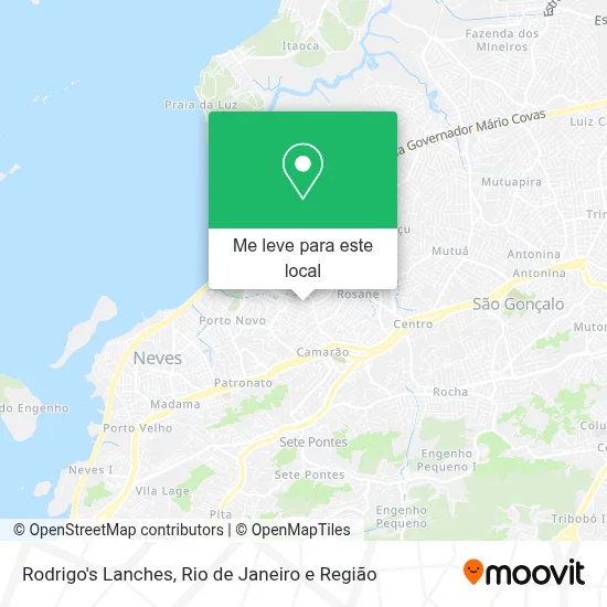 Rodrigo's Lanches mapa