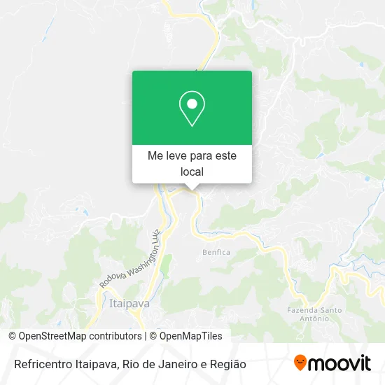 Refricentro Itaipava mapa