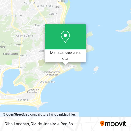Riba Lanches mapa