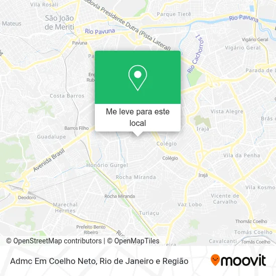Admc Em Coelho Neto mapa