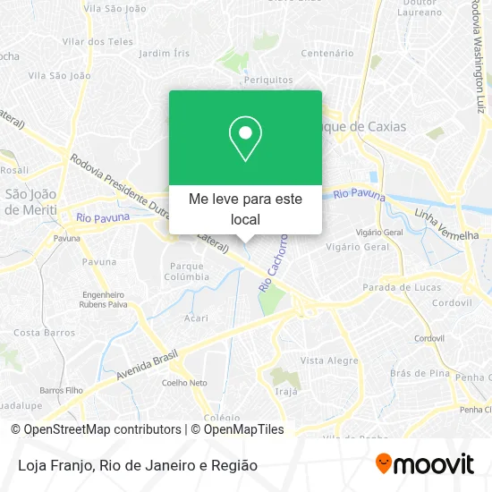Loja Franjo mapa