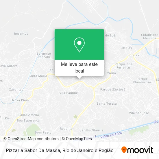 Pizzaria Sabor Da Massa mapa