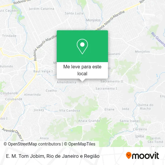 E. M. Tom Jobim mapa