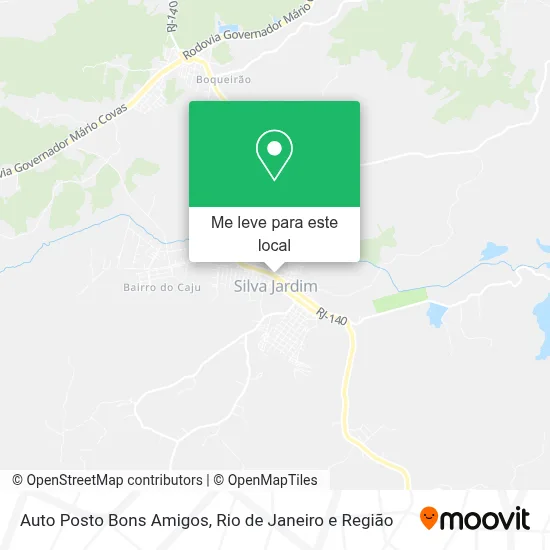 Auto Posto Bons Amigos mapa
