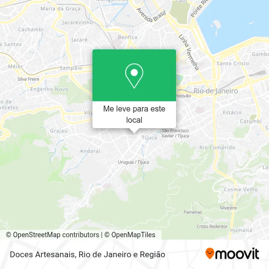 Doces Artesanais mapa