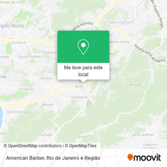 American Barber mapa