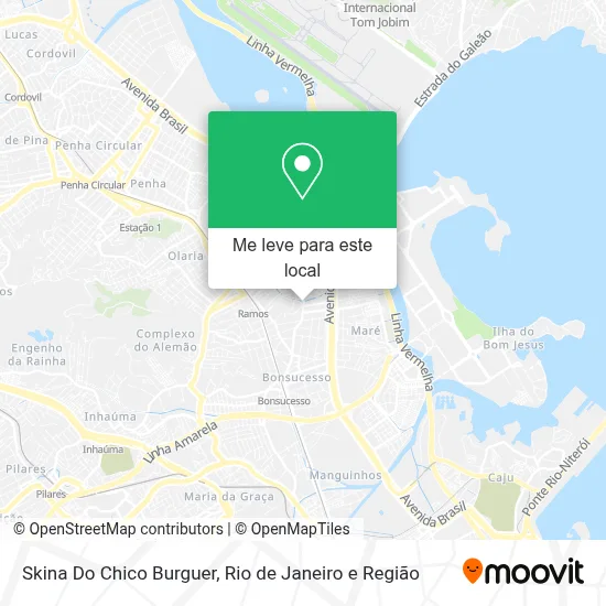 Skina Do Chico Burguer mapa