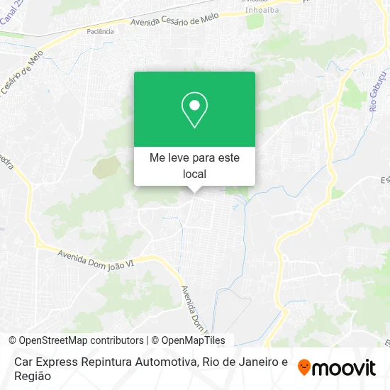 Car Express Repintura Automotiva mapa
