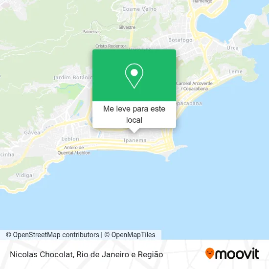 Nicolas Chocolat mapa
