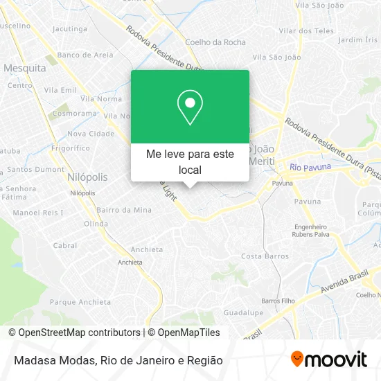 Madasa Modas mapa