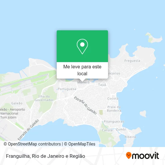 Franguilha mapa