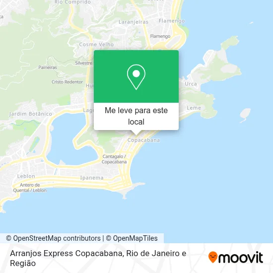 Arranjos Express Copacabana mapa