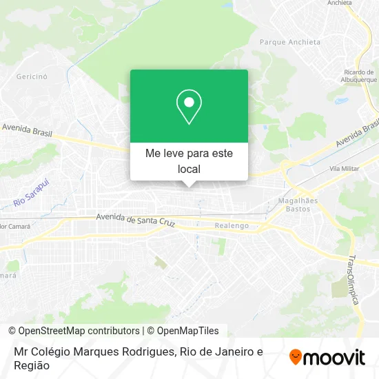 Mr Colégio Marques Rodrigues mapa
