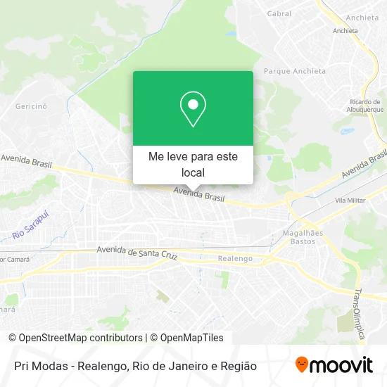 Pri Modas - Realengo mapa