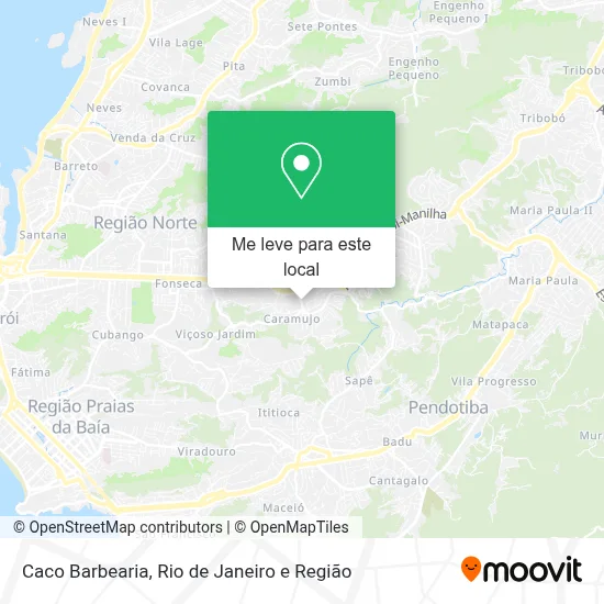 Caco Barbearia mapa