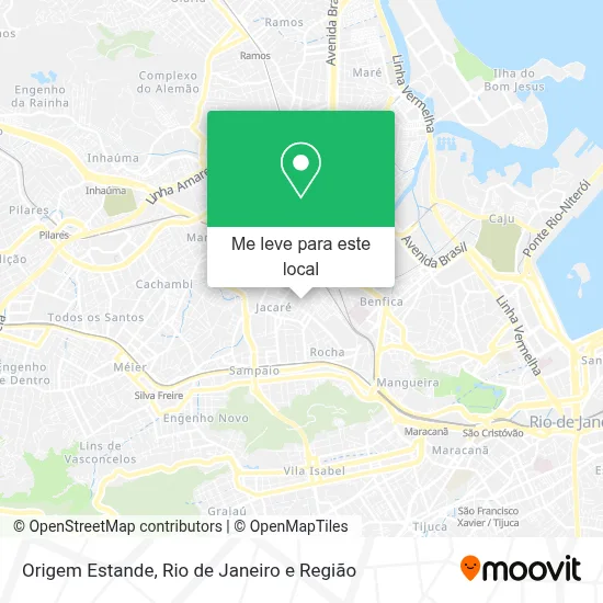 Origem Estande mapa