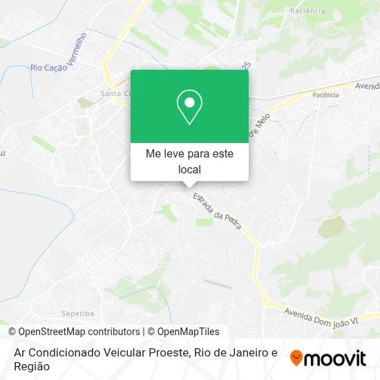 Ar Condicionado Veicular Proeste mapa