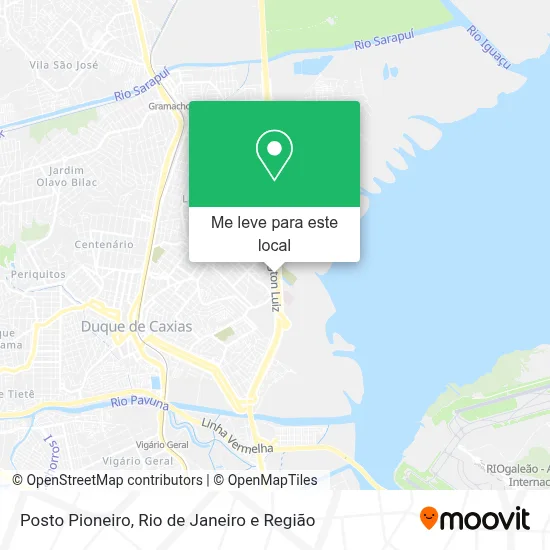 Posto Pioneiro mapa