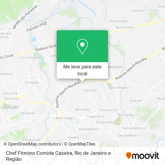Chef Firmino Comida Caseira mapa