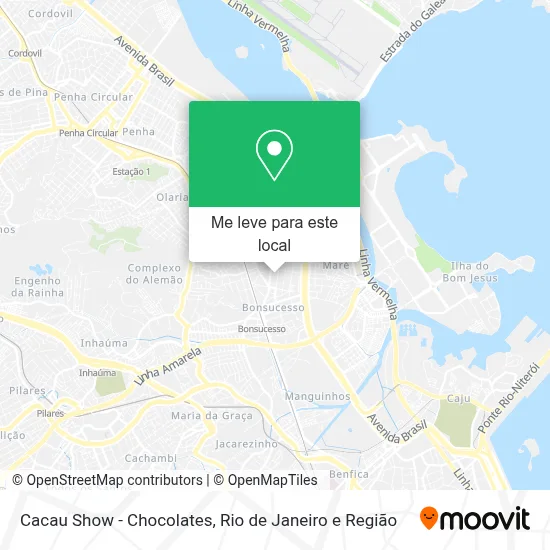Cacau Show - Chocolates mapa