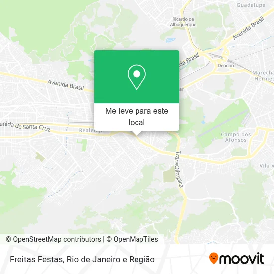 Freitas Festas mapa
