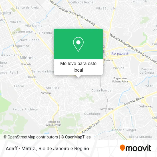 Adaff - Matriz. mapa