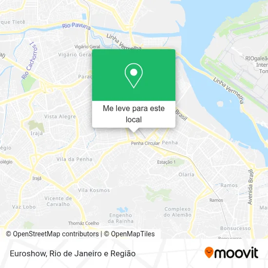Euroshow mapa