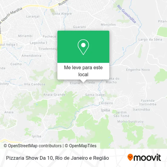 Pizzaria Show Da 10 mapa