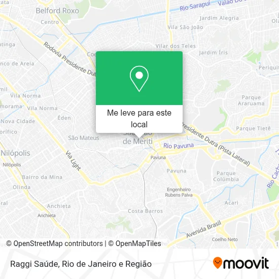 Raggi Saúde mapa