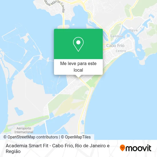Academia Smart Fit - Cabo Frio mapa