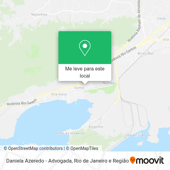 Daniela Azeredo - Advogada mapa