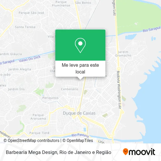 Barbearia Mega Design mapa