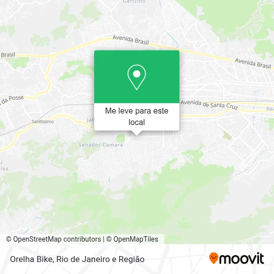 Orelha Bike mapa