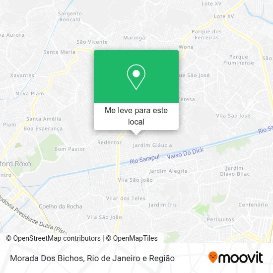 Morada Dos Bichos mapa