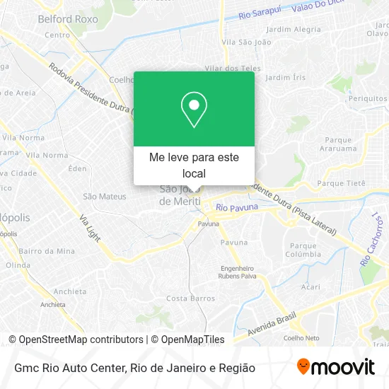 Gmc Rio Auto Center mapa