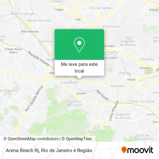 Arena Beach Rj mapa