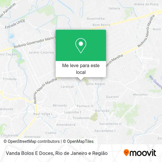 Vanda Bolos E Doces mapa