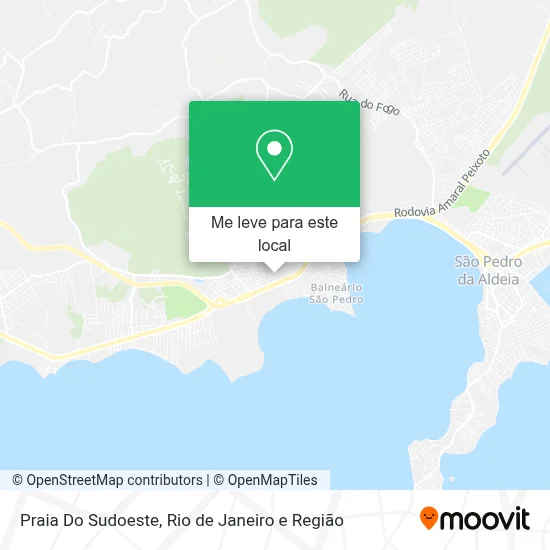 Praia Do Sudoeste mapa