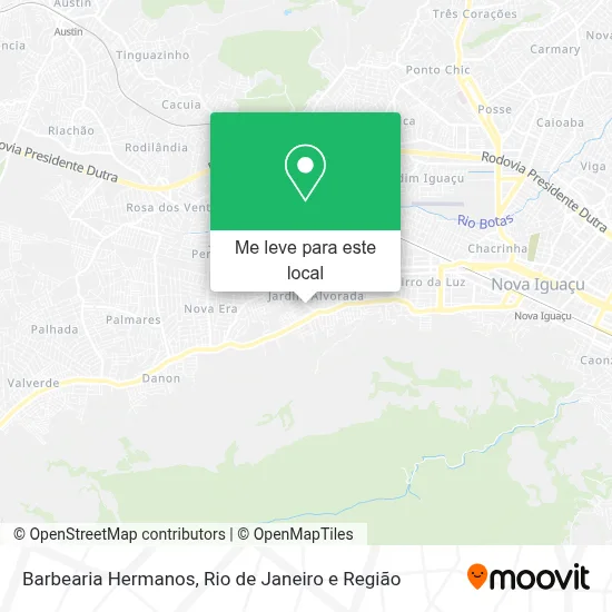 Barbearia Hermanos mapa