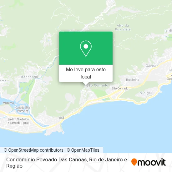 Condomínio Povoado Das Canoas mapa