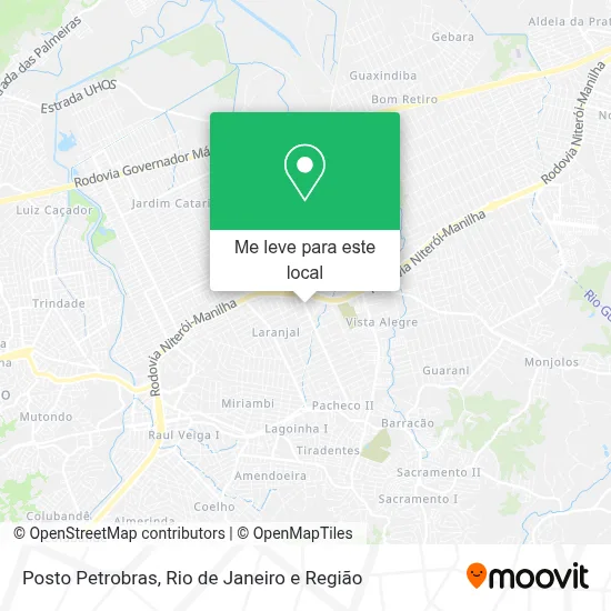 Posto Petrobras mapa