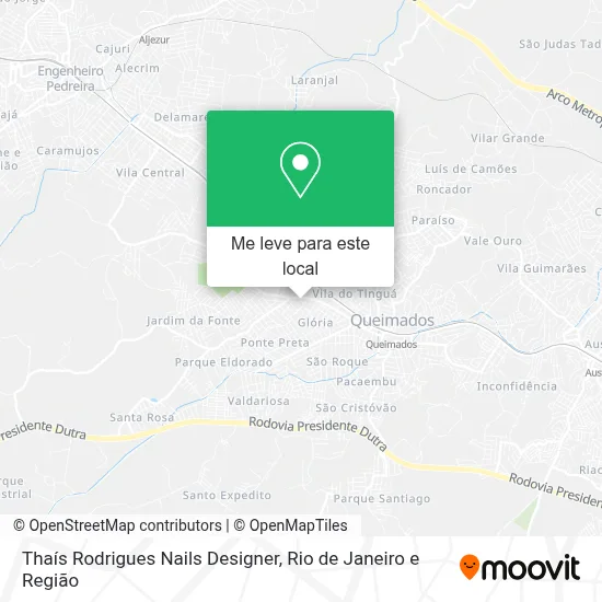 Thaís Rodrigues Nails Designer mapa