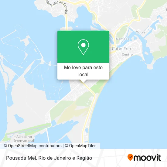 Pousada Mel mapa