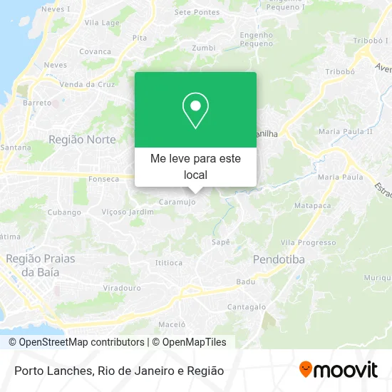 Porto Lanches mapa