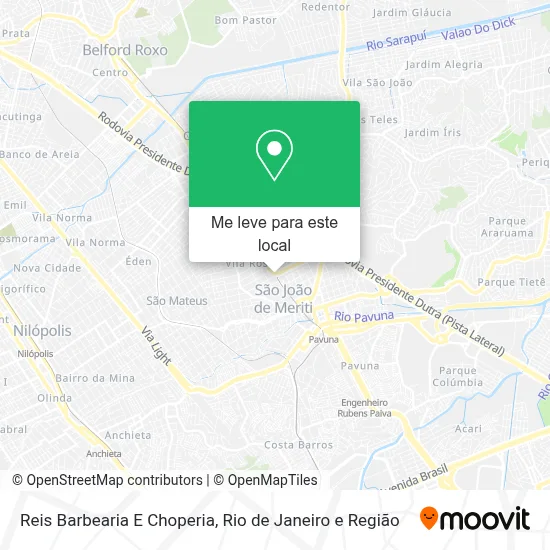 Reis Barbearia E Choperia mapa