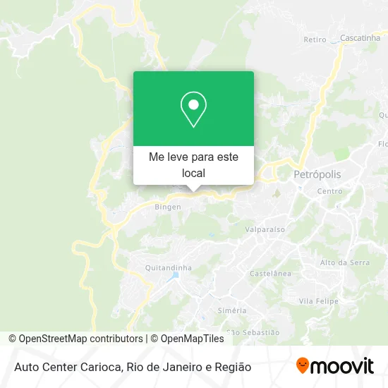 Auto Center Carioca mapa