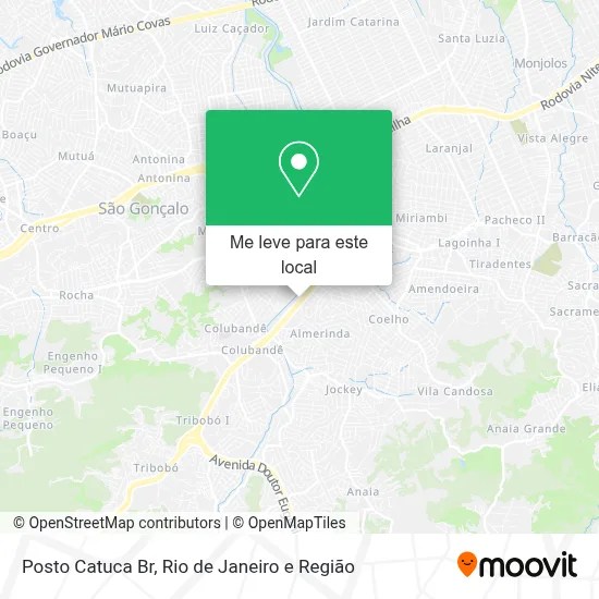 Posto Catuca Br mapa
