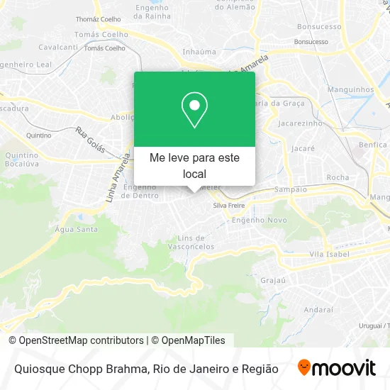 Quiosque Chopp Brahma mapa